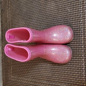 Toddler Glitter Pink Rain Boots